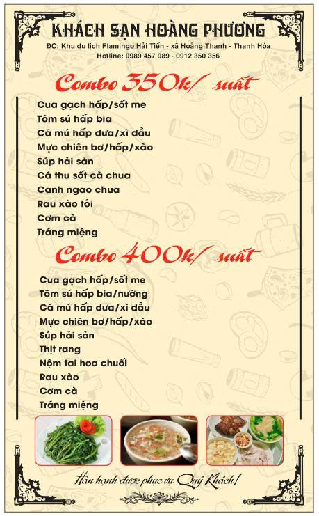 Combo 350-400.000đ/người