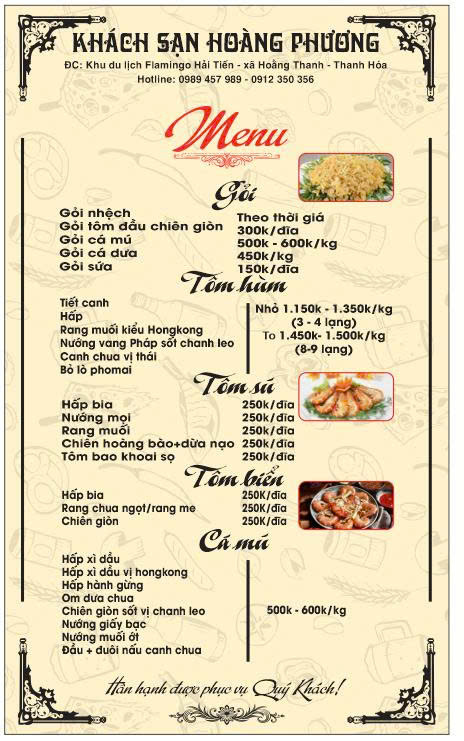 Thực đơn gỏi tôm cá